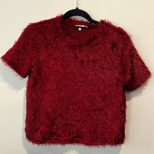 Zara furry shirt